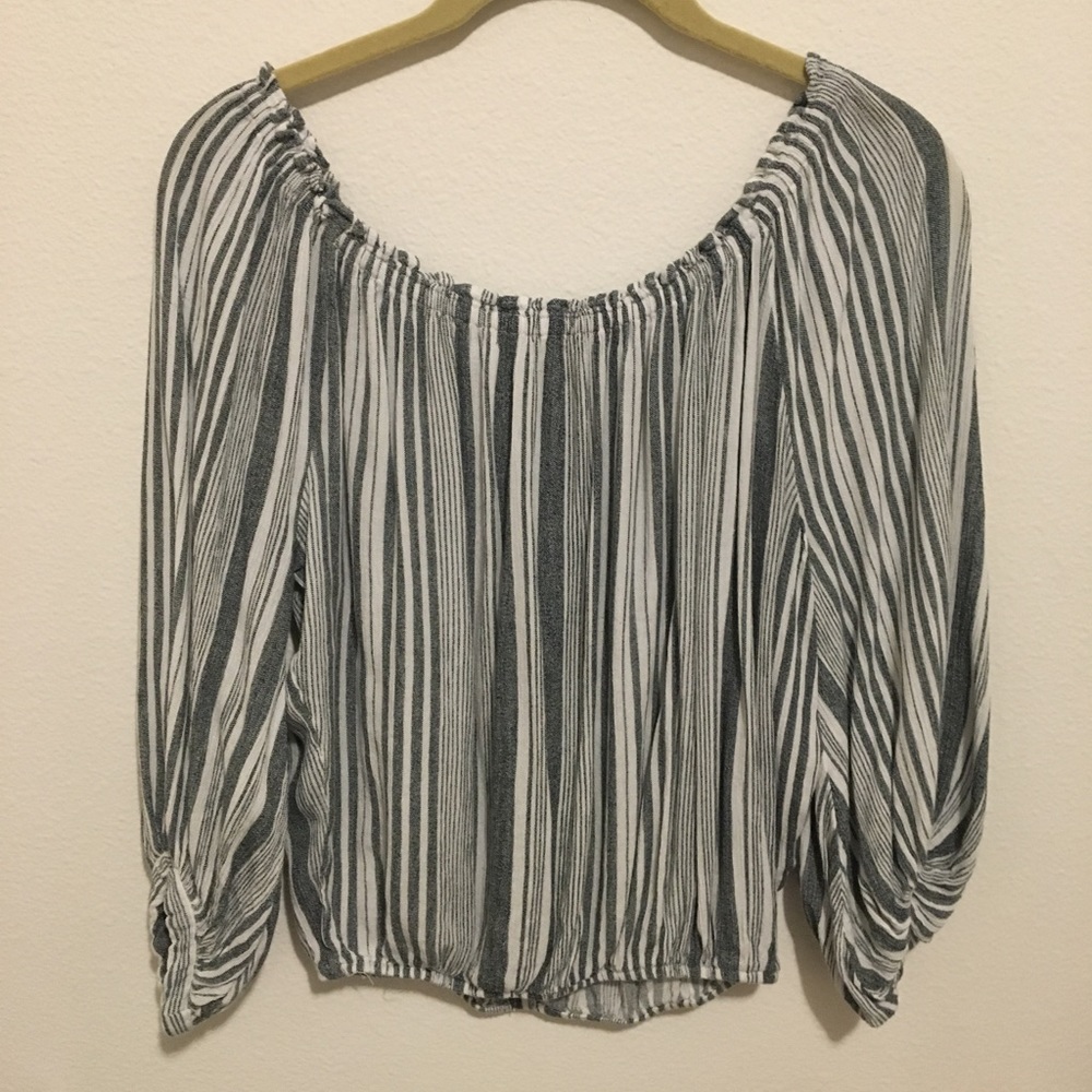 Off shoulder 3/4 sleeve